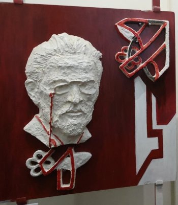    А.П. Чехов - серия "Великие имена России", керамика/гл., сталь. / Фото: Репродукция Константина Завражина