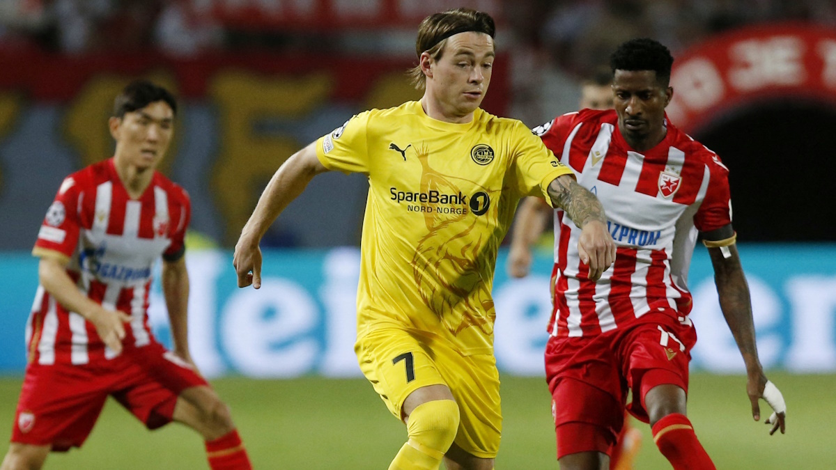    "Црвена Звезда" и "Буде Глимт" сыграли в отборочном матче Лиги Чемпионов 28 августа 2024 года. Фото: REUTERS