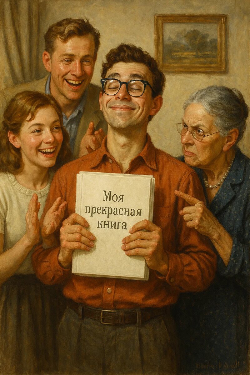 Так начинающий писатель в душе оценивает свою работу