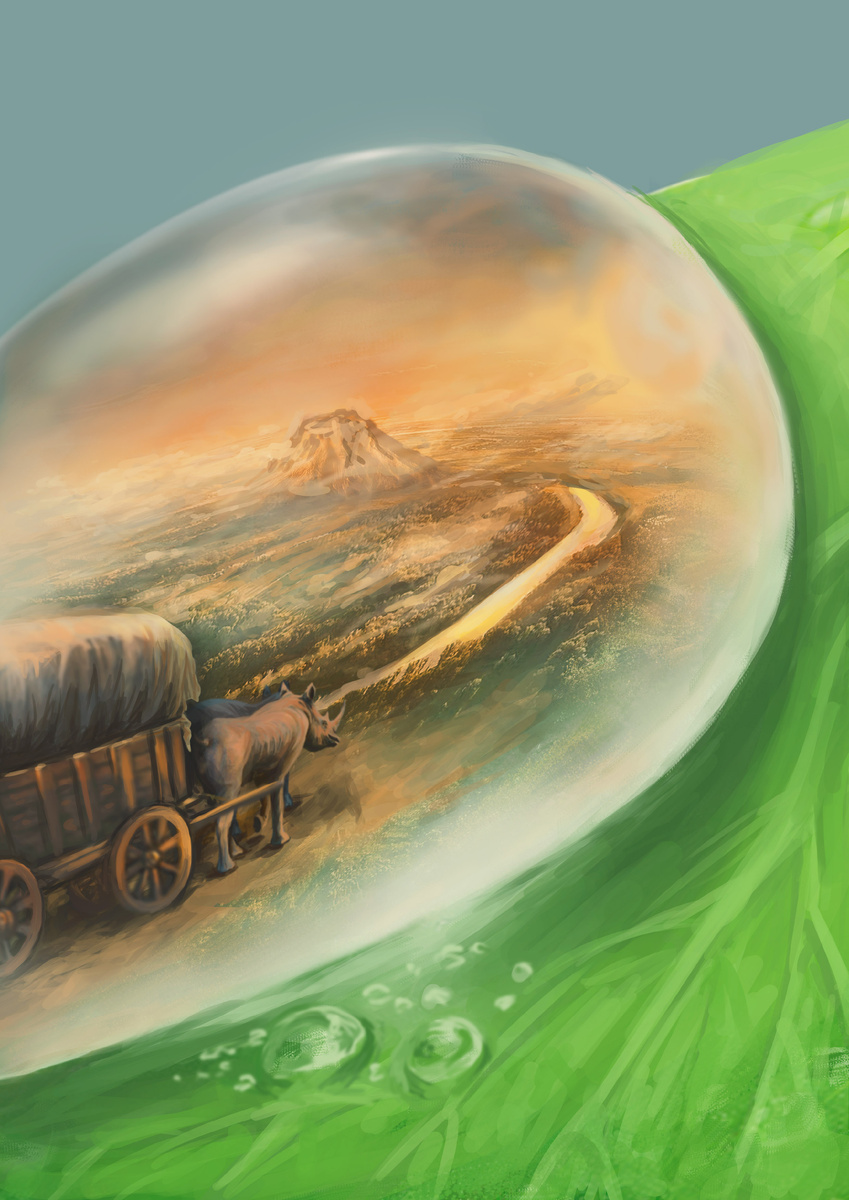 "Фридмон", иллюстрация по повести К. Булычёва "Журавль в руках", комп, руки, без AI. Кожевников АВ. 2024