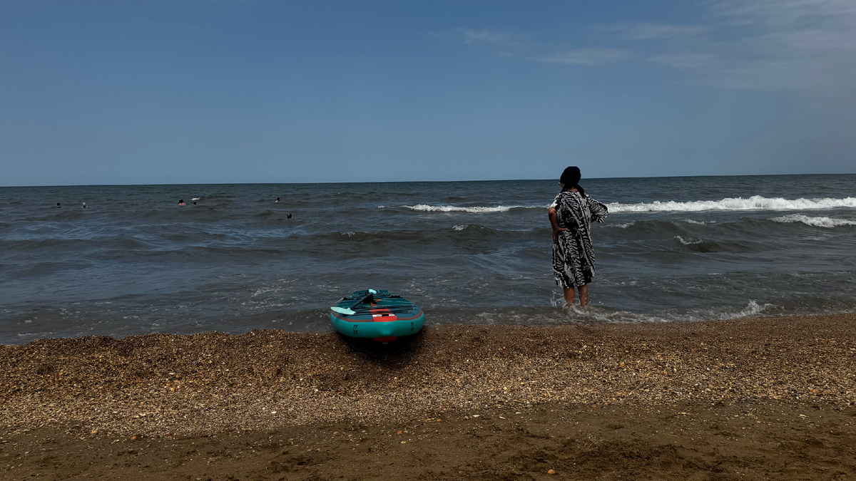 Фото с пляжа Дербенте 