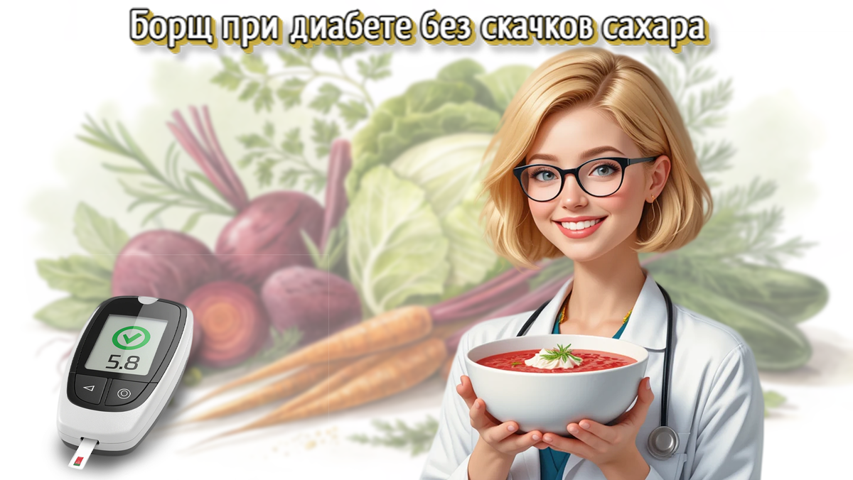 Борщ при диабете: как приготовить любимое блюдо без вреда для здоровья 🥣