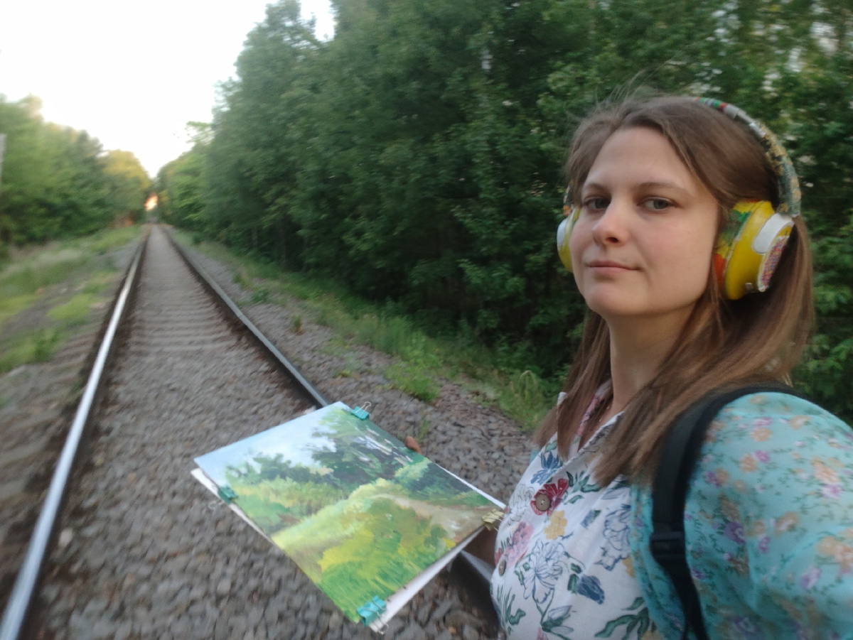 Художница - О. Ухмылина. Материал: акрил, холст 30 на 40 см