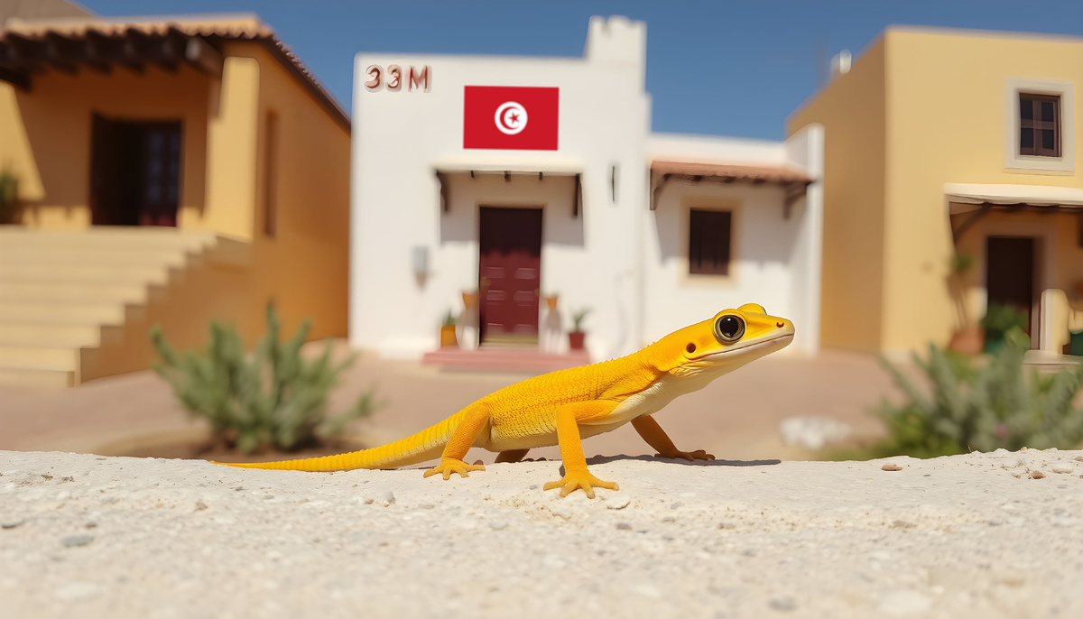 Геккон в Тунисе