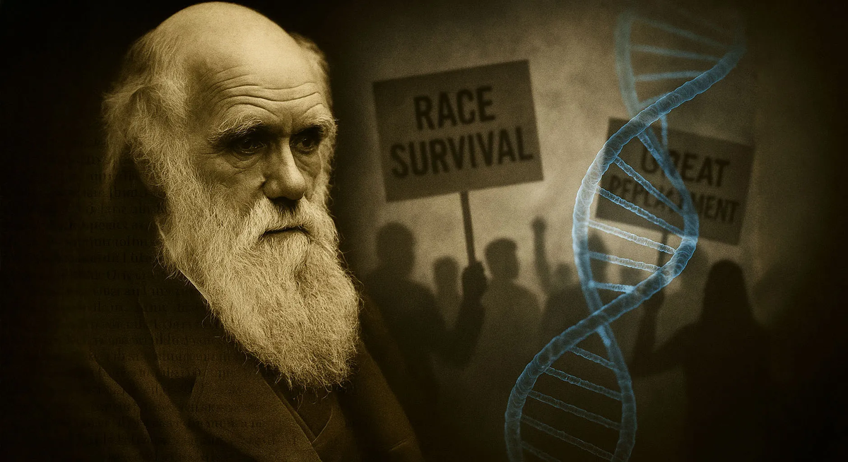 Идеи Дарвина объясняли жизнь — ультраправые извращают их, чтобы оправдать ненависть.