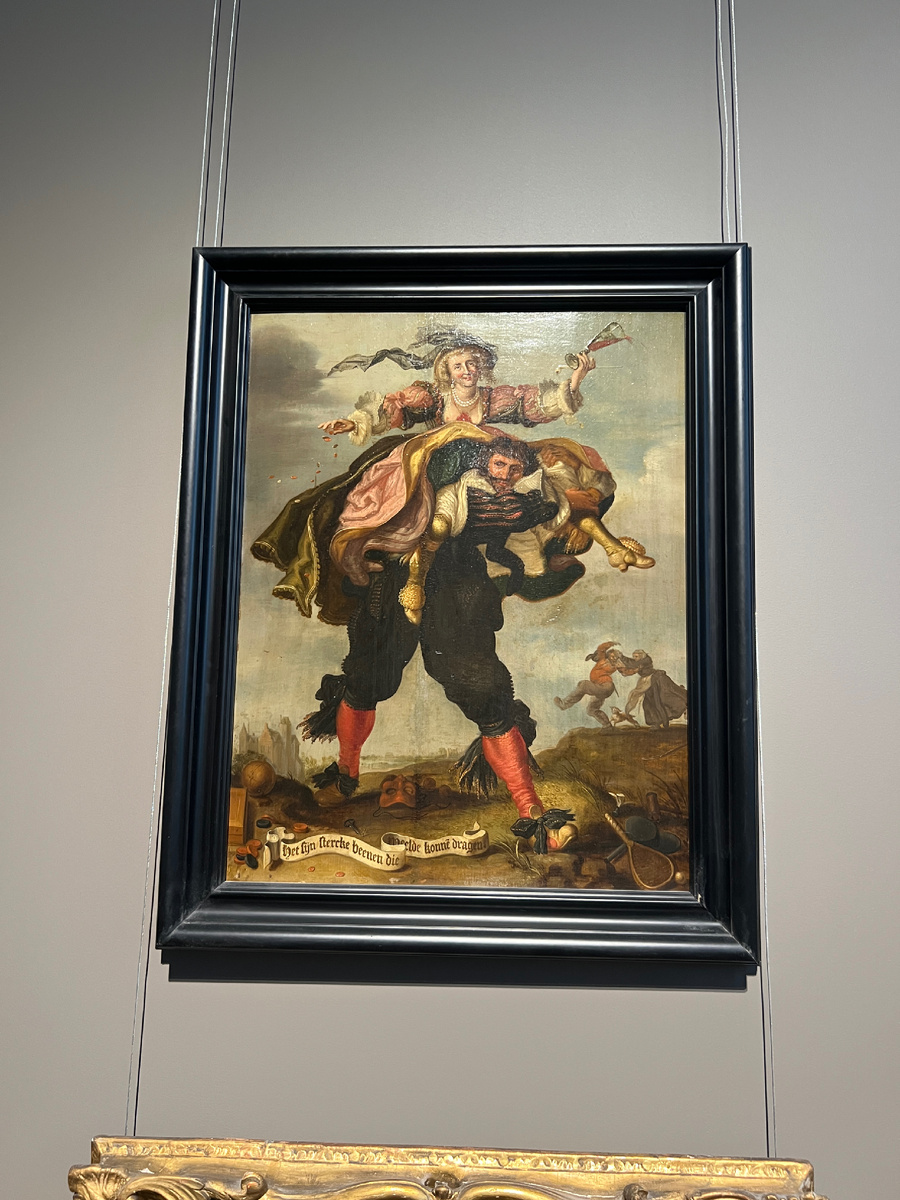 Адриан Питерс Ван Де Венне «У него крепкие ноги, чтобы носить роскошь» (парная картина, вторая в США)