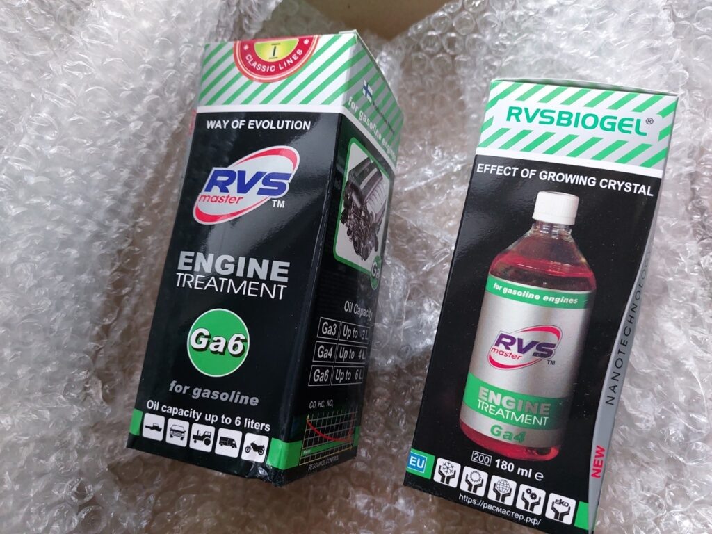 Присадка RVS Master Engine GA6 и RVS Master Engine GA4