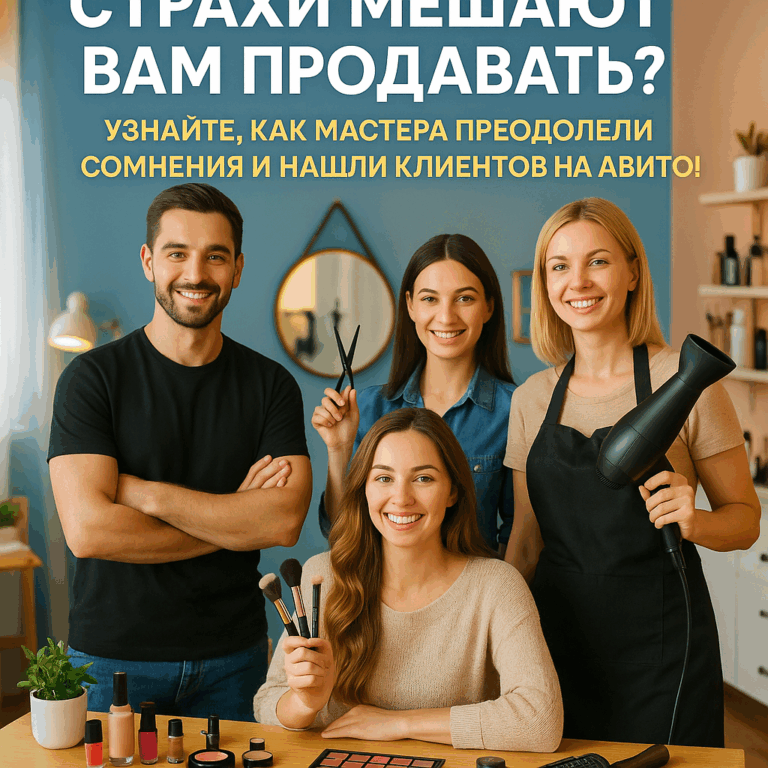    Как преодолеть страхи и начать зарабатывать на Авито: реальные истории мастеров, которые нашли новых клиентов без продаж admin