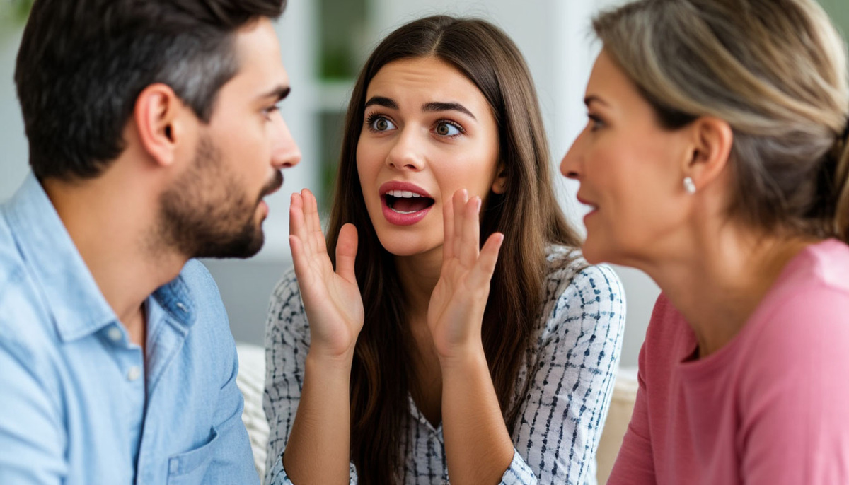 девушка рассказывает