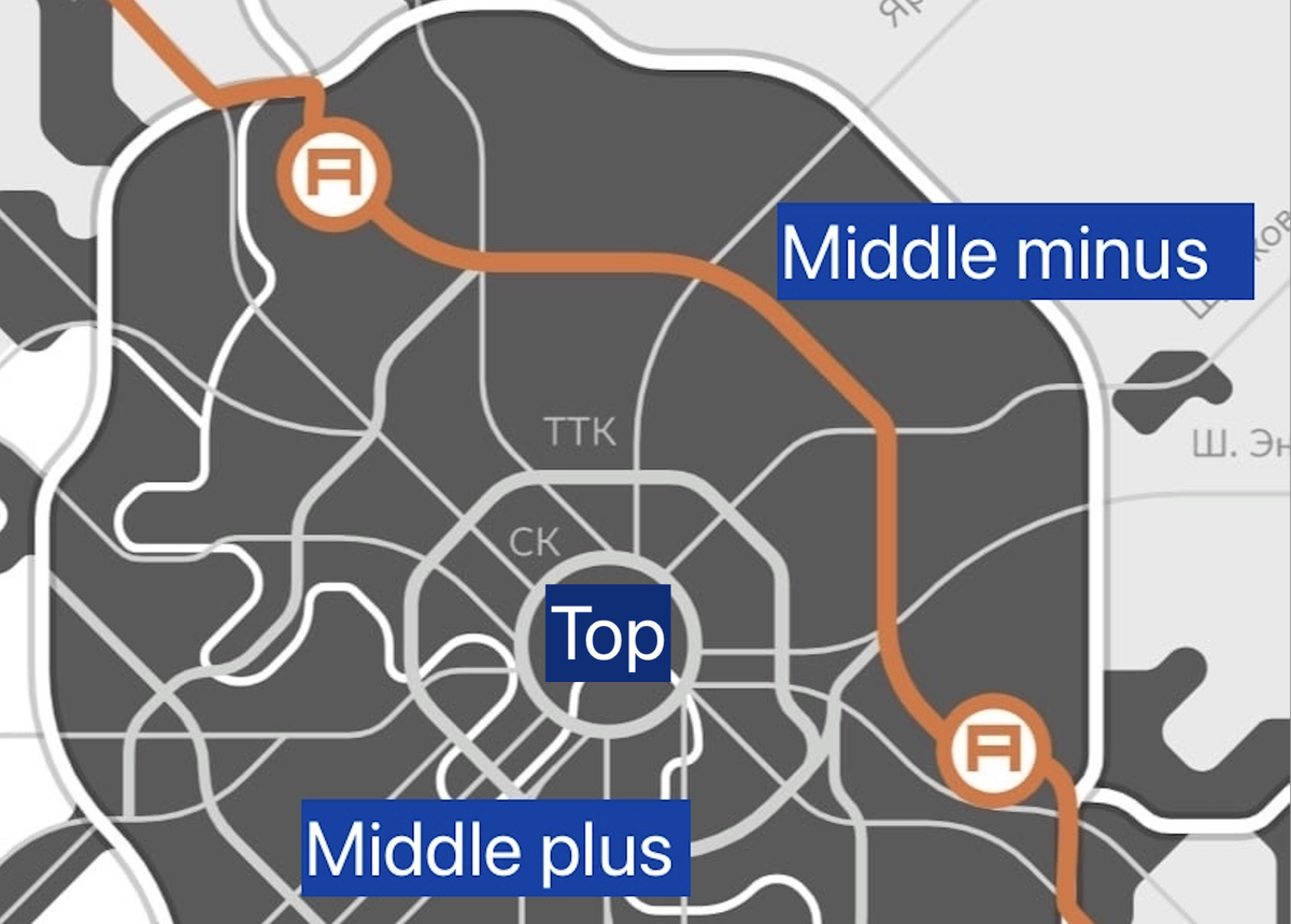 МСД и классовое деление Москвы