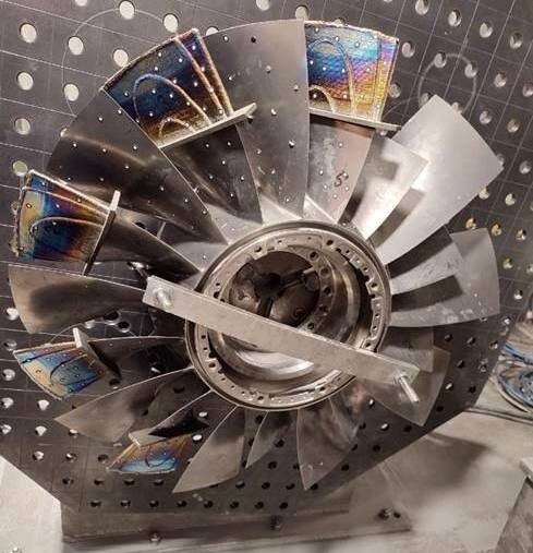   восстановленные лопатки вентилятора газотурбинного двигателя