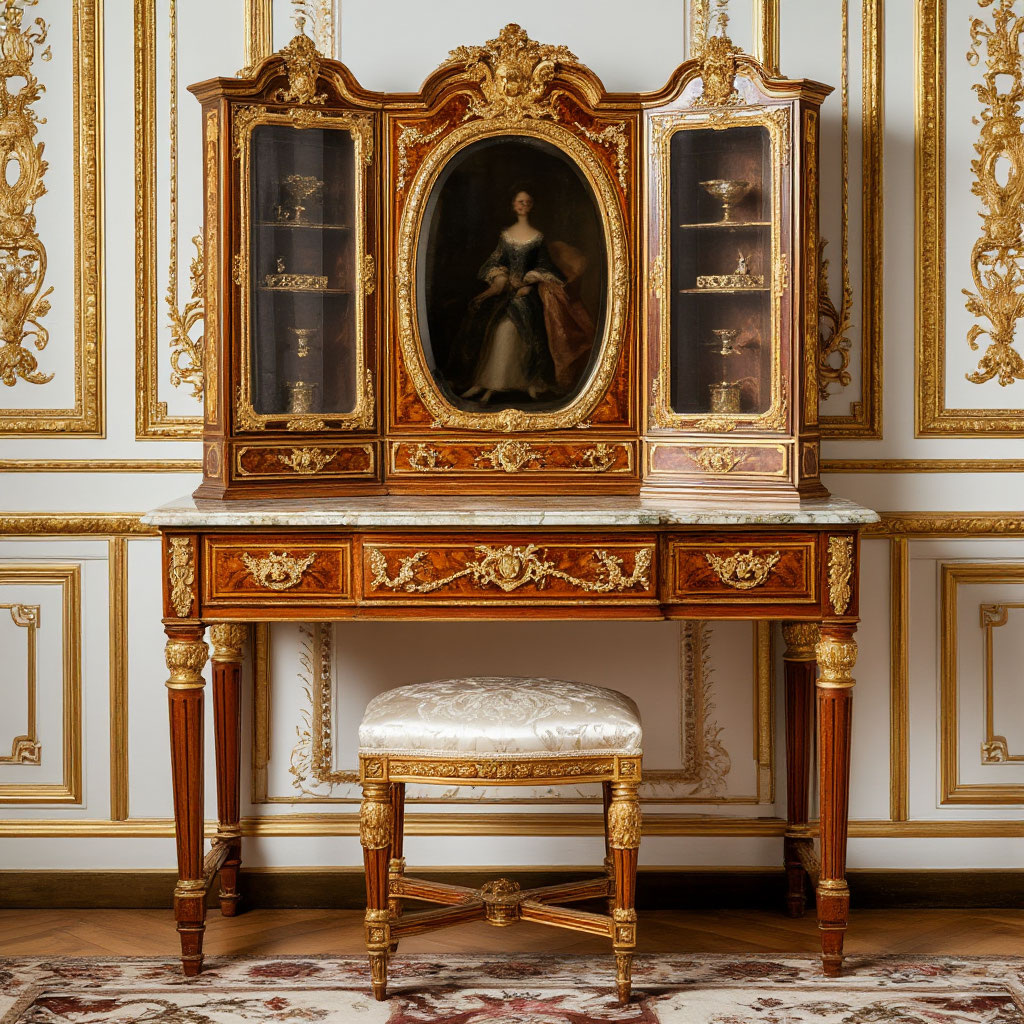 Пример одного из первых туалетных столиков