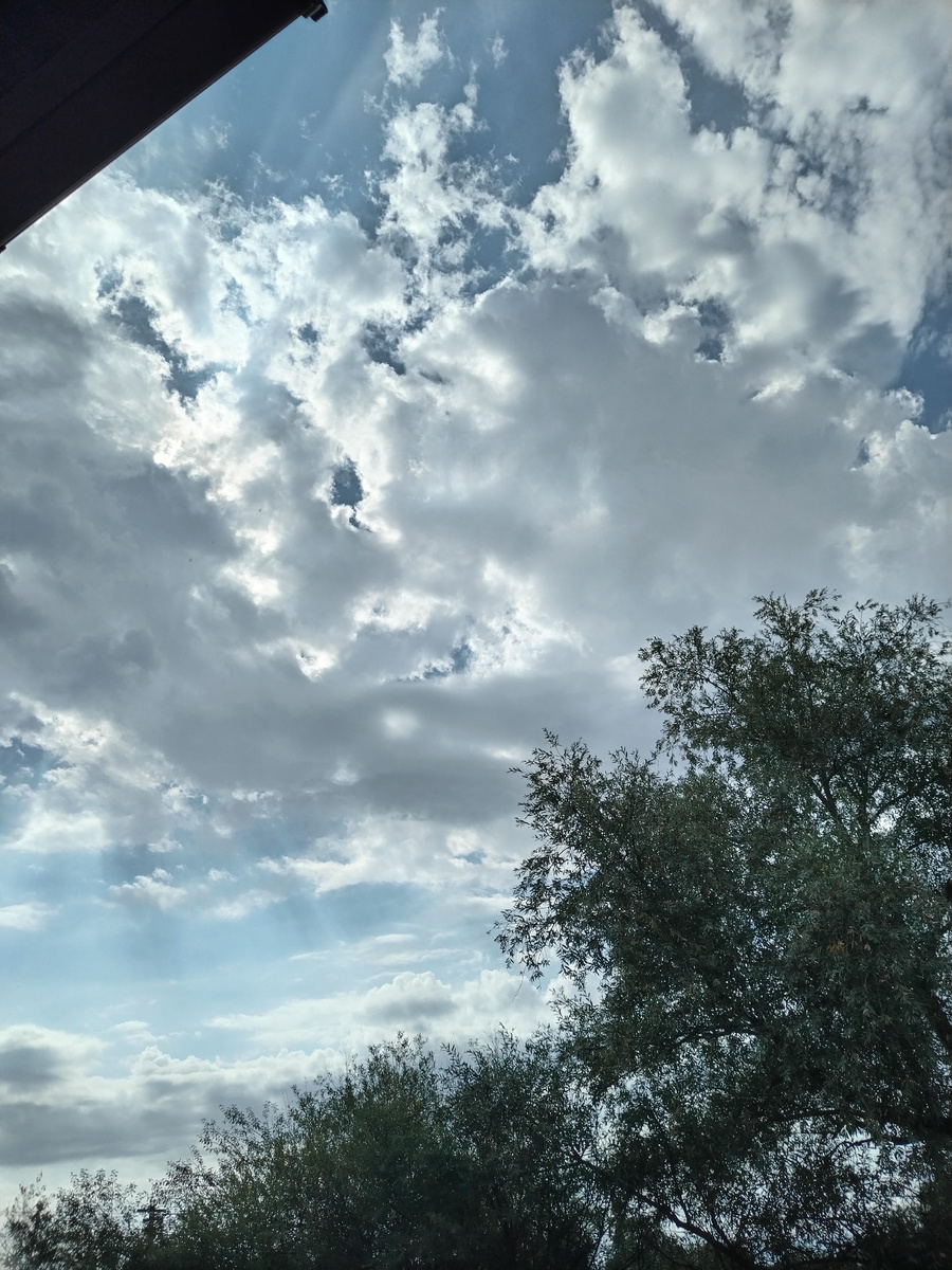 Небо сегодня после дождя. 