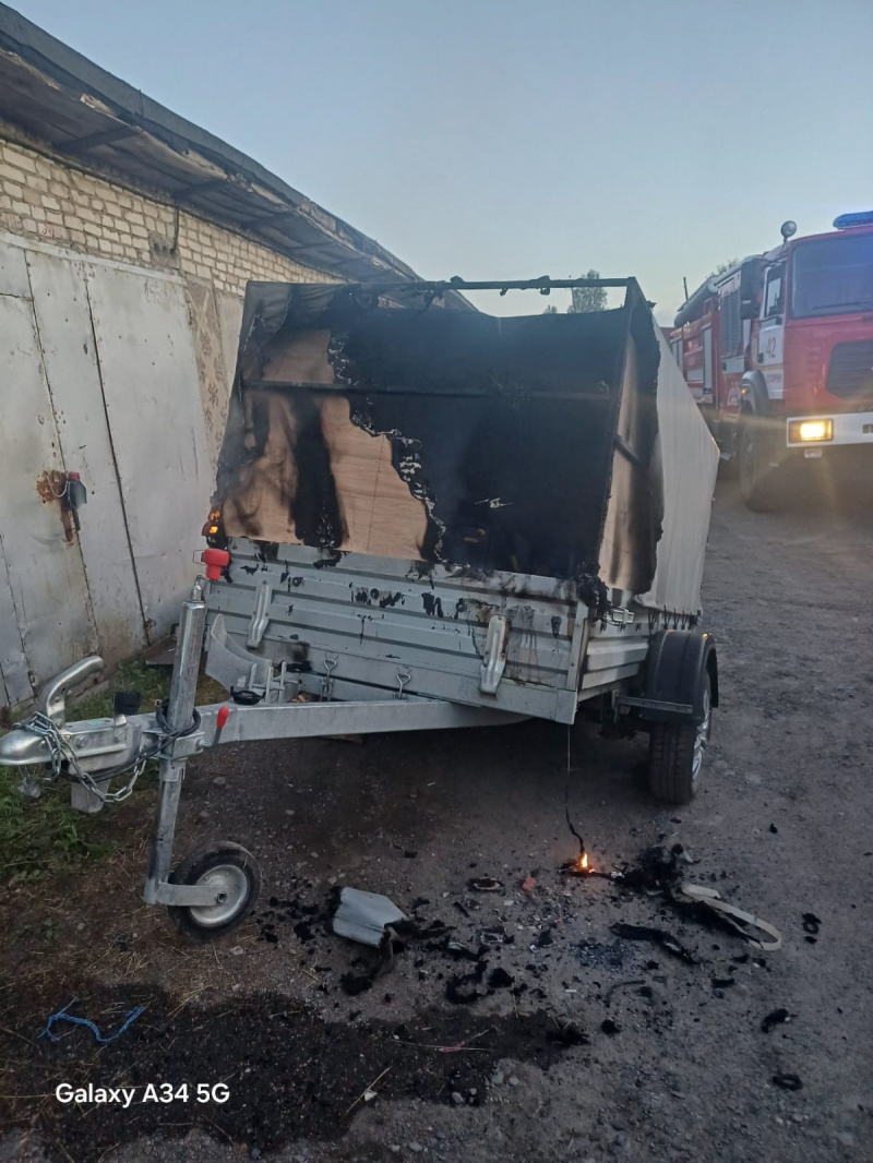    Прицеп с кислородными баллонами загорелся в КарелииОПС по Суоярвскому округу