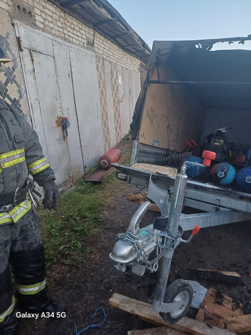    Прицеп с кислородными баллонами загорелся в КарелииОПС по Суоярвскому округу