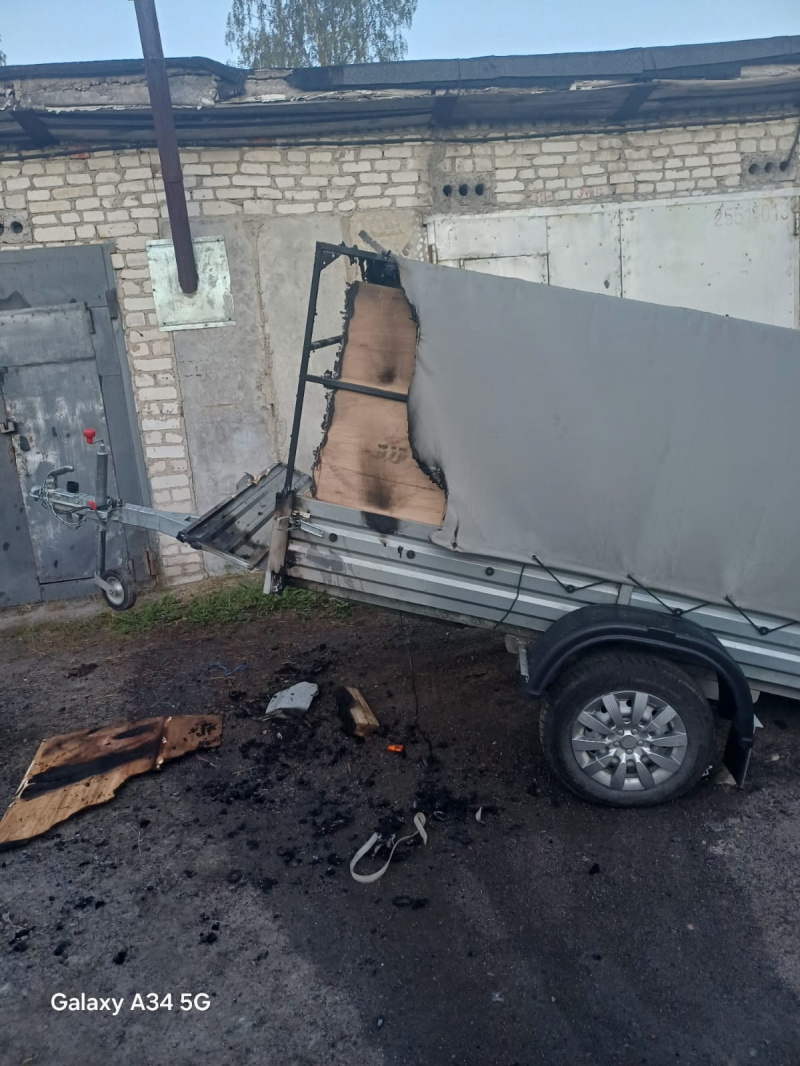    Прицеп с кислородными баллонами загорелся в КарелииОПС по Суоярвскому округу