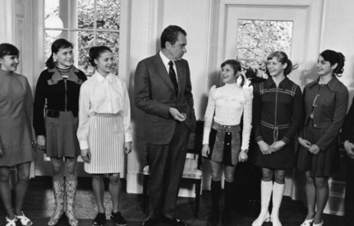 Встреча спортсменки с Ричардом Никсоном не прошла без казусов