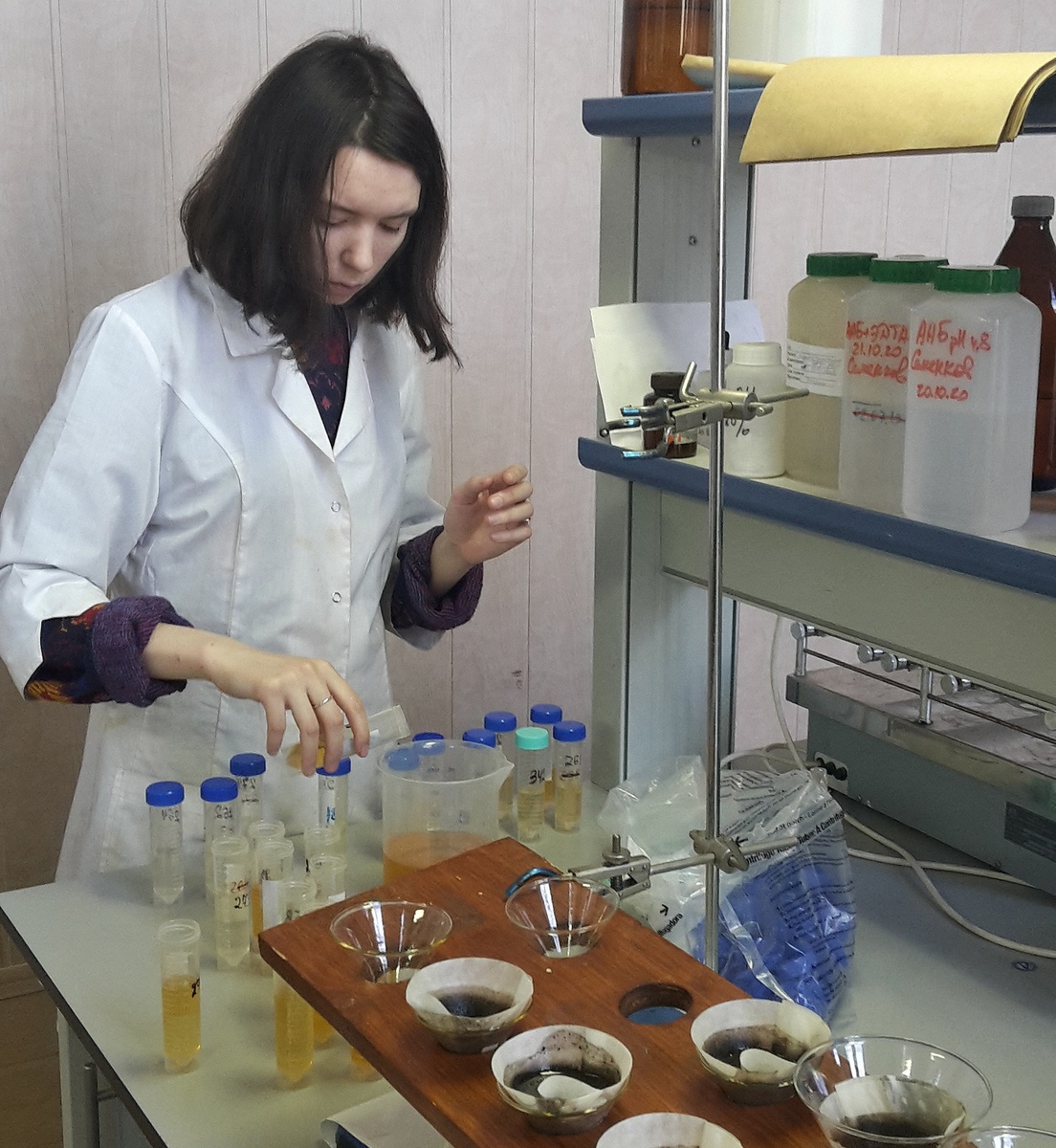 Выделение подвижных соединений элементов из почвы. Источник: Иван Семенков