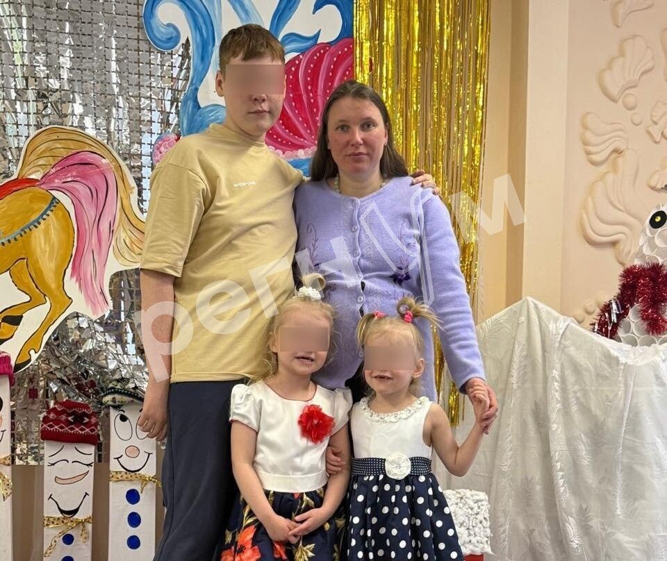    Многодетная мать Людмила с детьми / Источник: © Соцсети