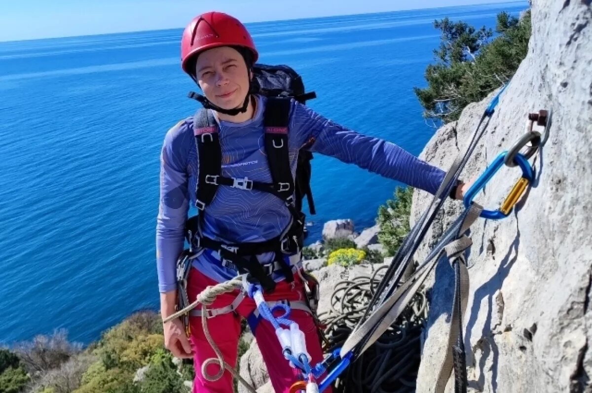    Пермская альпинистка Елена Ситникова