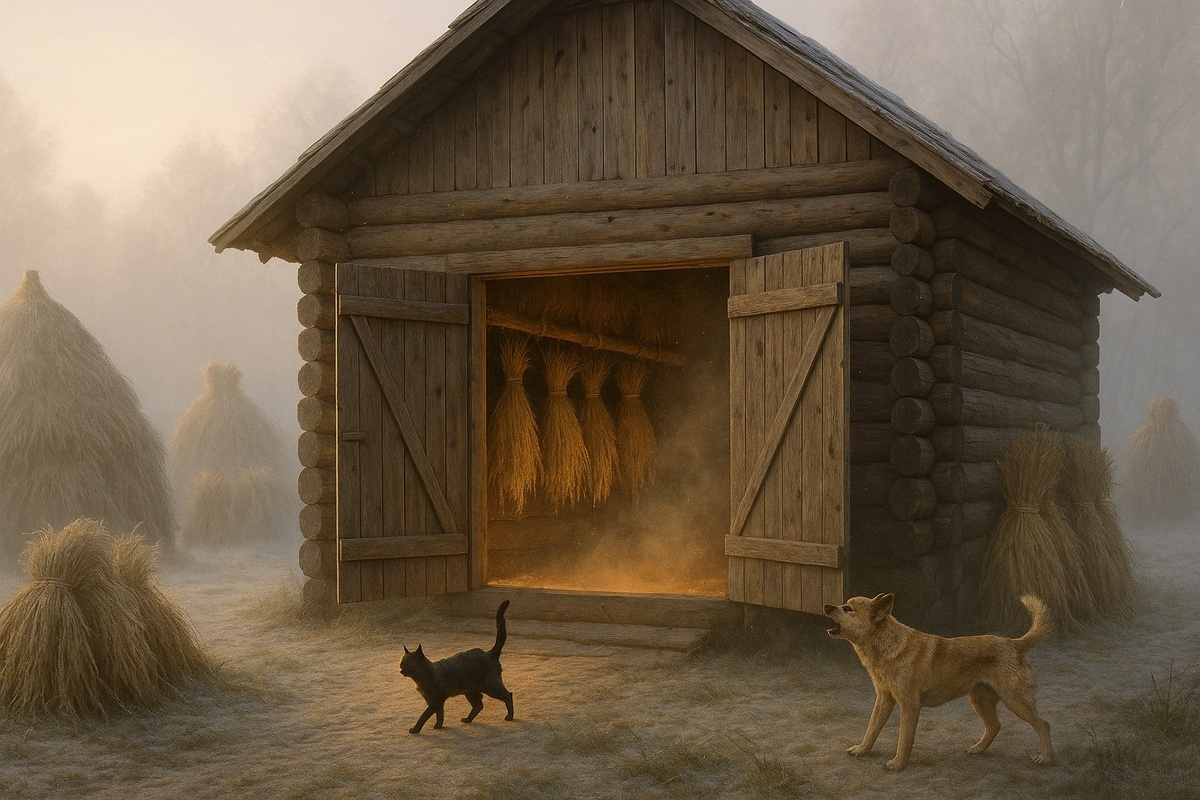 Кто живёт под вашим гумном? Почему хлеб мог стать причиной пожара и голода.