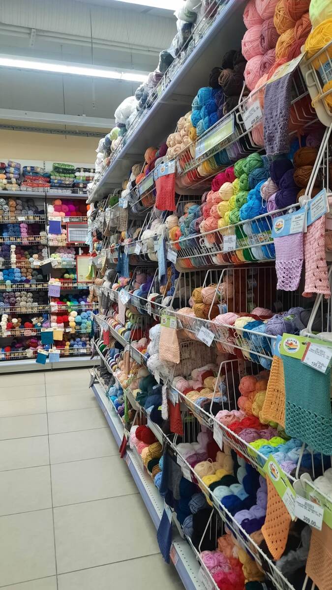 Пряжа в хобби-маркете