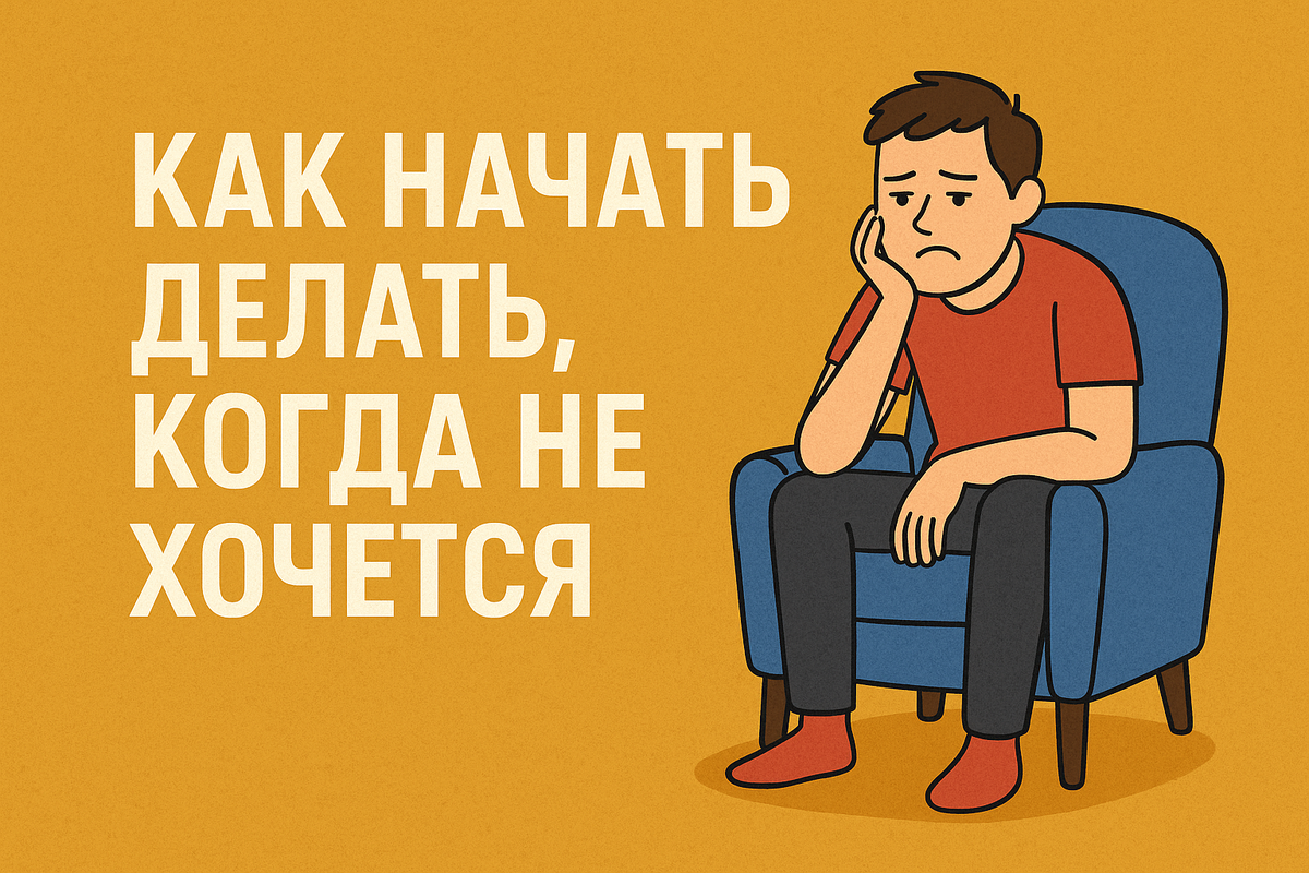 Иногда в голове звучит голос: «Ничего не делай. Всё равно не получится». Знакомо? В итоге задачи копятся, мотивация тает, а чувство вины растёт. В этом тексте — почему так происходит и как начать делать даже когда нет сил и веры. Полезно если вы устали, выгорели, часто «залипаете» в рилсы и хотите сдвинуться с места.