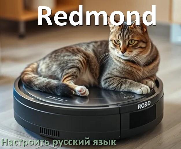 
Как на роботе пылесосе Redmond поменять русский язык