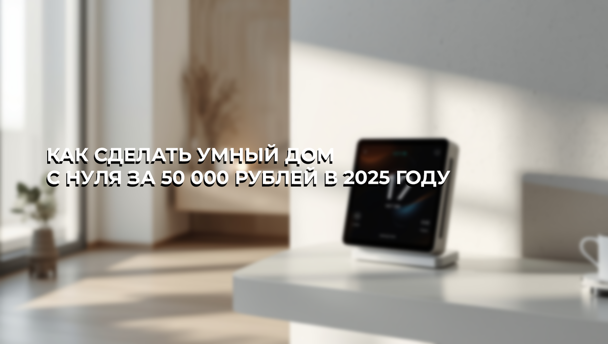 Как сделать умный дом с нуля за 50 000 рублей в 2025 году