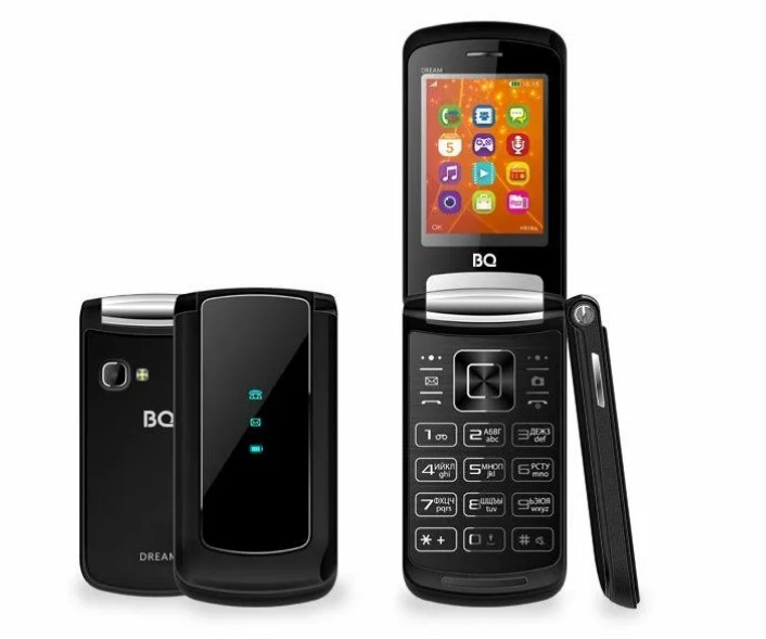 Телефон-раскладушка BQ 2405 Dream цвет: чёрный.