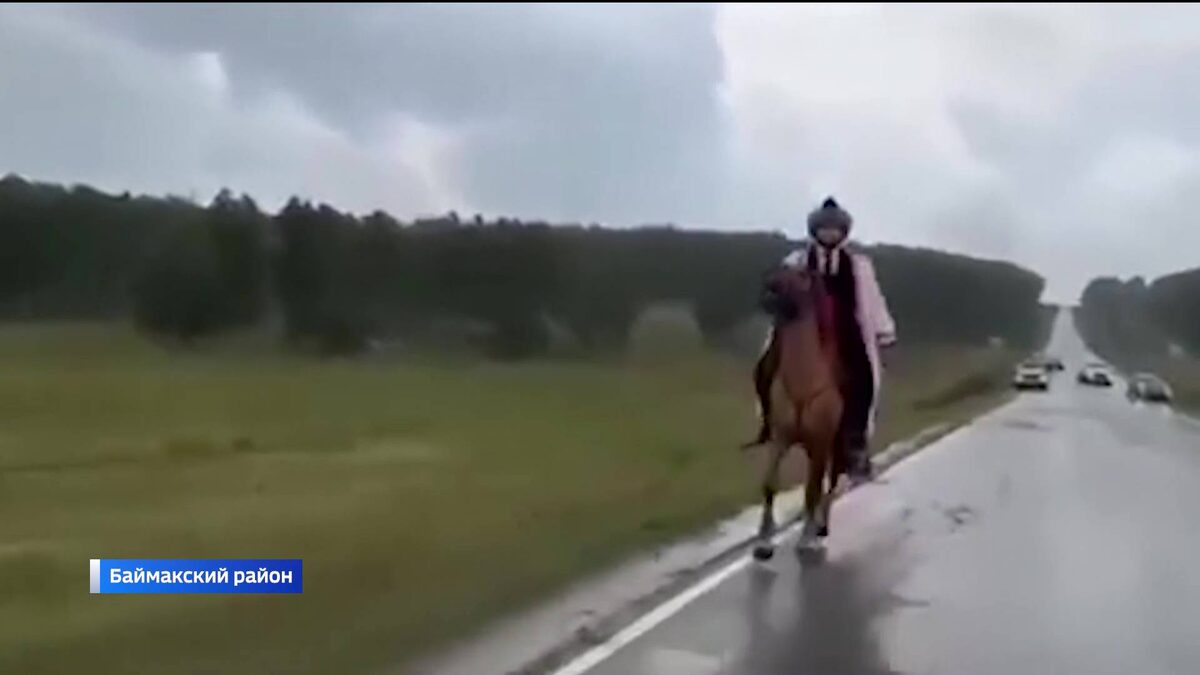    Из Верхнеидрисово до Тагирово: в Башкортостане жених верхом на лошади отправился на свадьбу