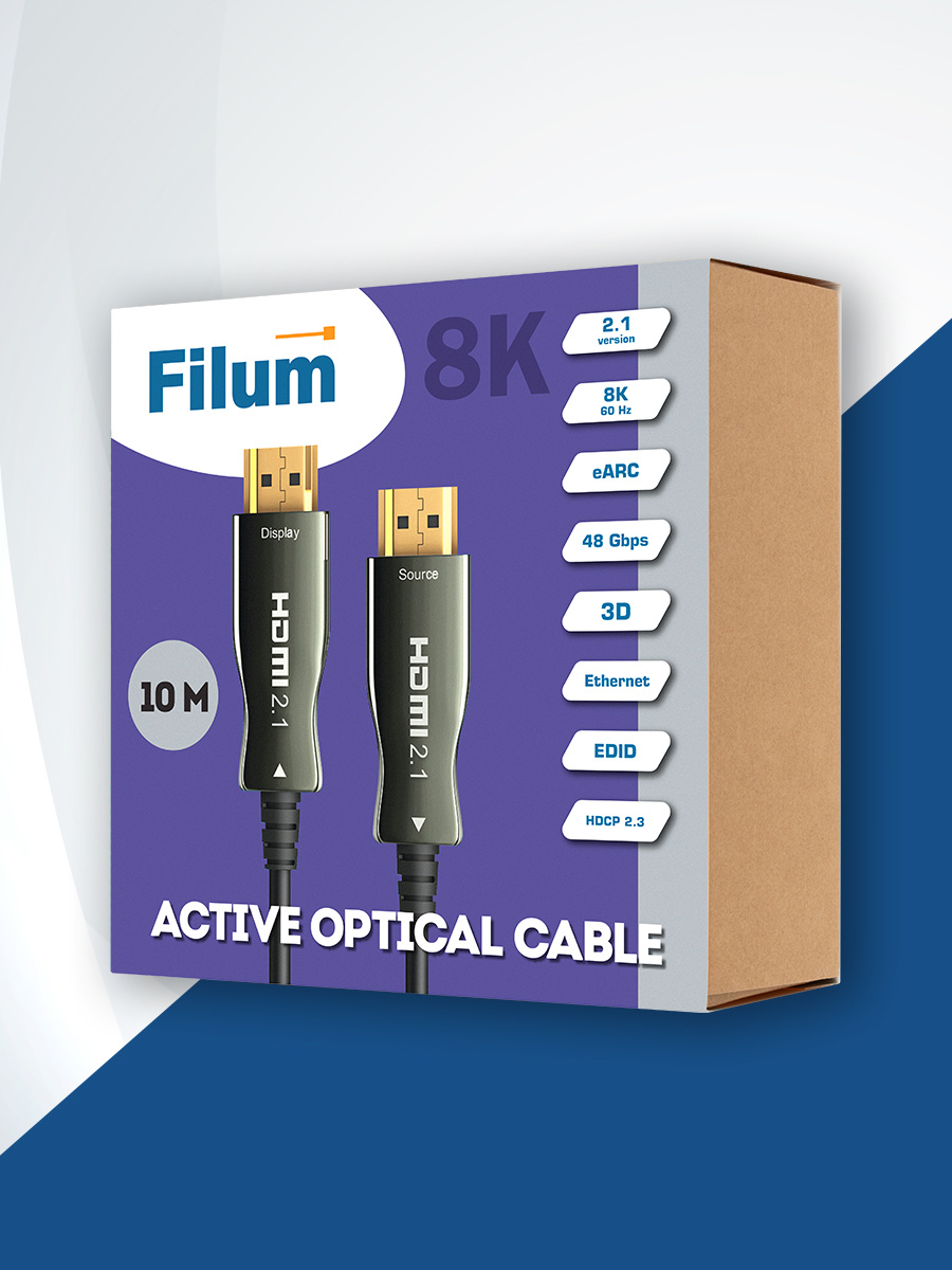 Активный оптически кабель Filum FL-AOC-HDMI2.1-50M