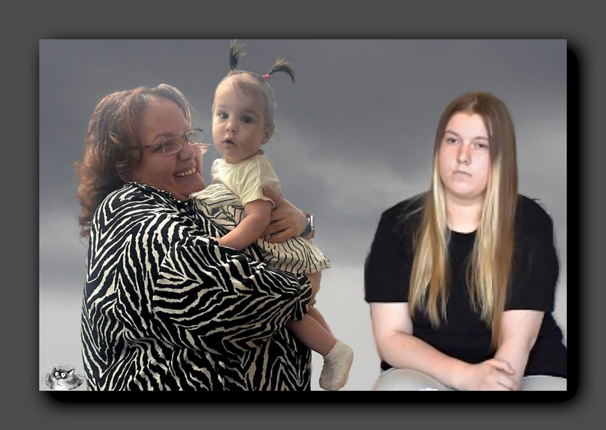 Мария Макарова с Николь и Екатерина Бурнашкина. Коллаж автора