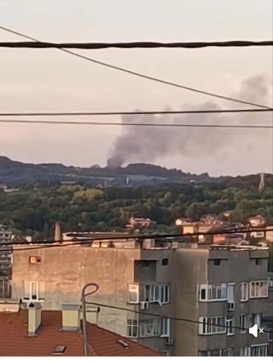 Пожар загородом (фото из габровской ФБ-группы).