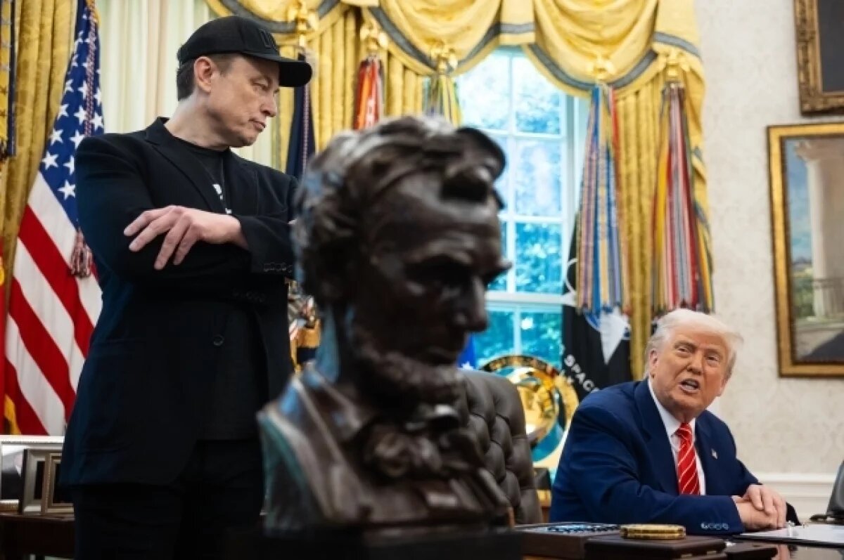    Илон Маск и Дональд Трамп.