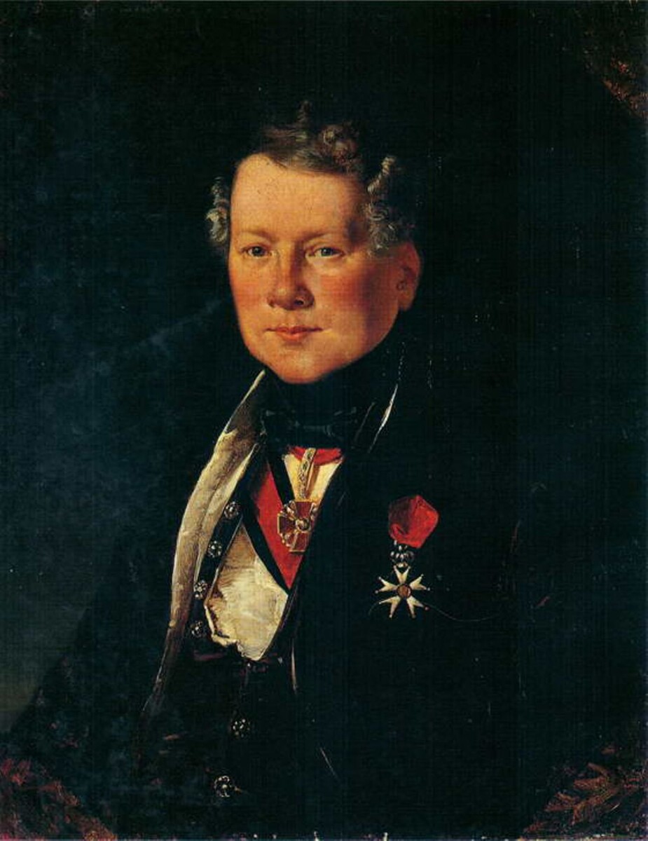 Е. А. Плюшар. Портрет Огюста Монферрана. 1834