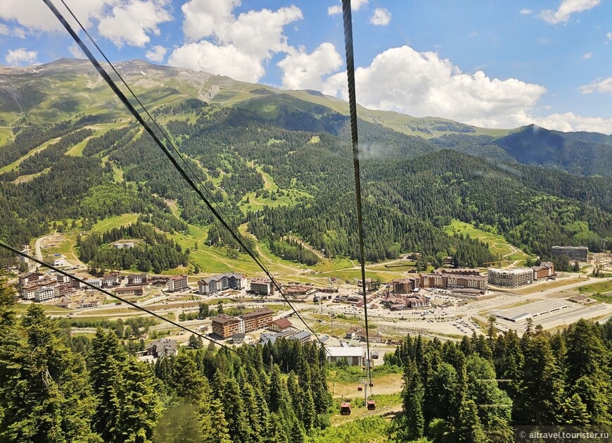 Виды на поселок Романтик из подъемника © Андрей Л., altravel.tourister.ru