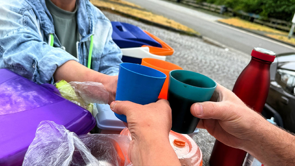 Наш отдых в пути.