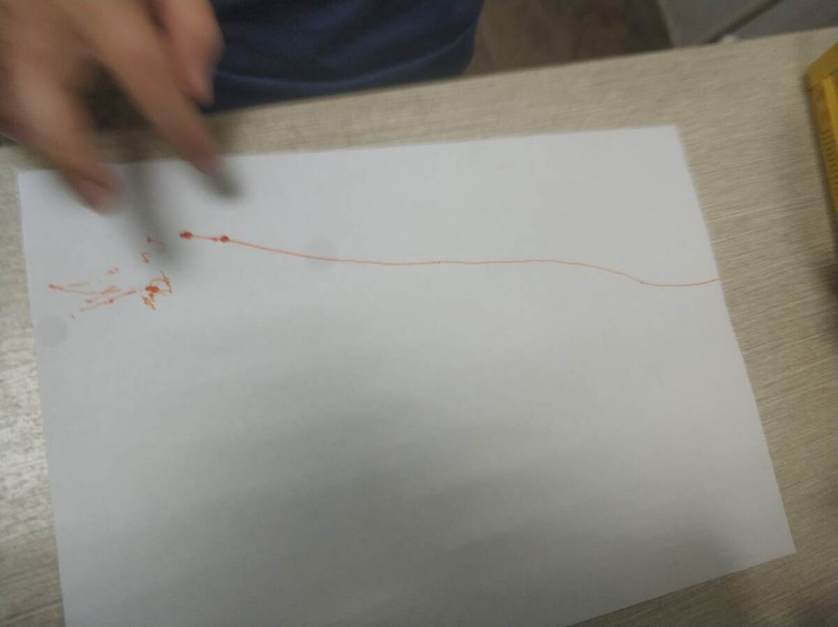 След от принтера