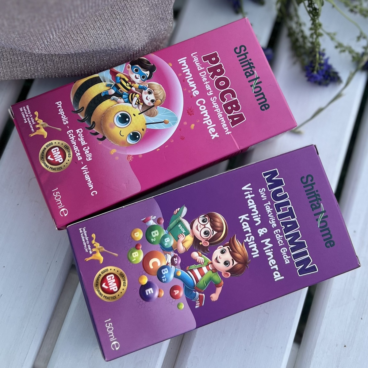 Детские витамины Multamin и Procba для поднятия иммунитета