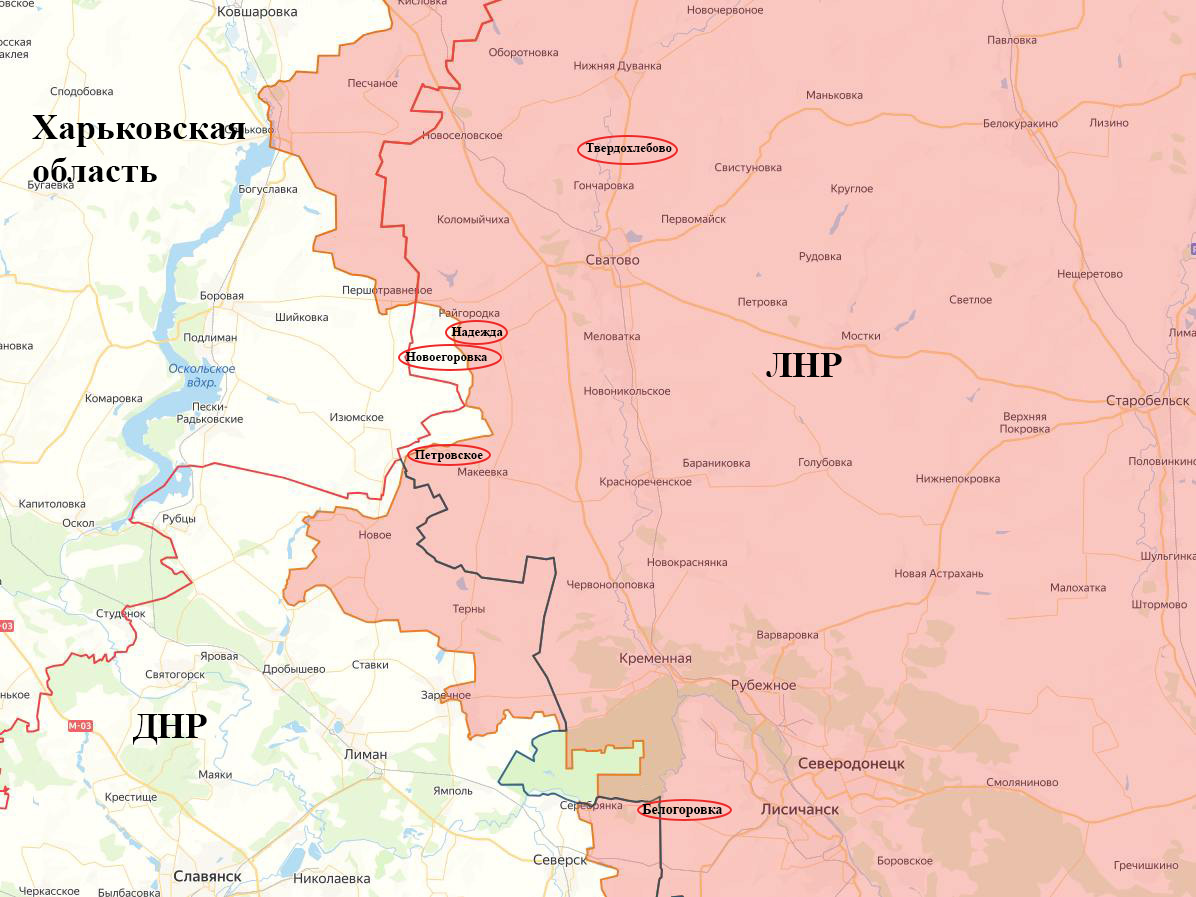 Расположение «передающихся» сел | Фото на основе карт lostarmour.info