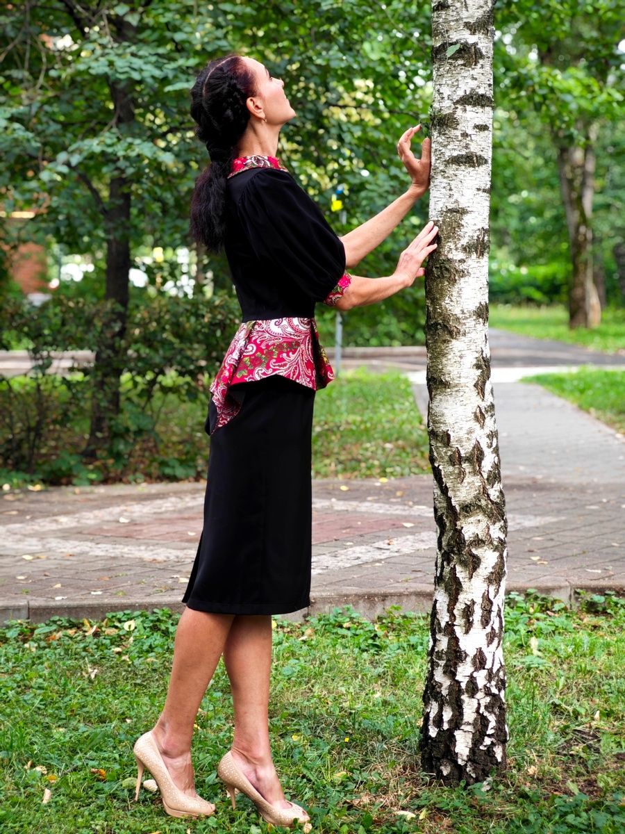 Я с русской березкой