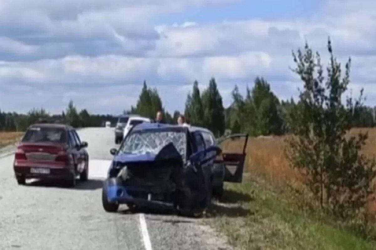    Водитель и пассажирка легковушки разбились в лобовом ДТП под Карталами