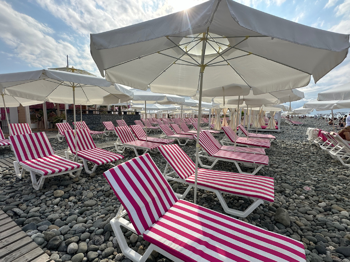 Шезлонг с матрасом. Фото автора 