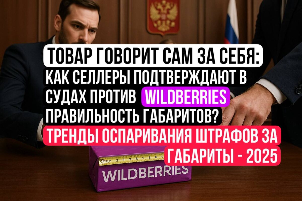 Измерение габаритов товаров прямо в заседании суда - реальность арбитражных споров продавцов против Вайлдберриз по штрафам за габариты в 2025 году.