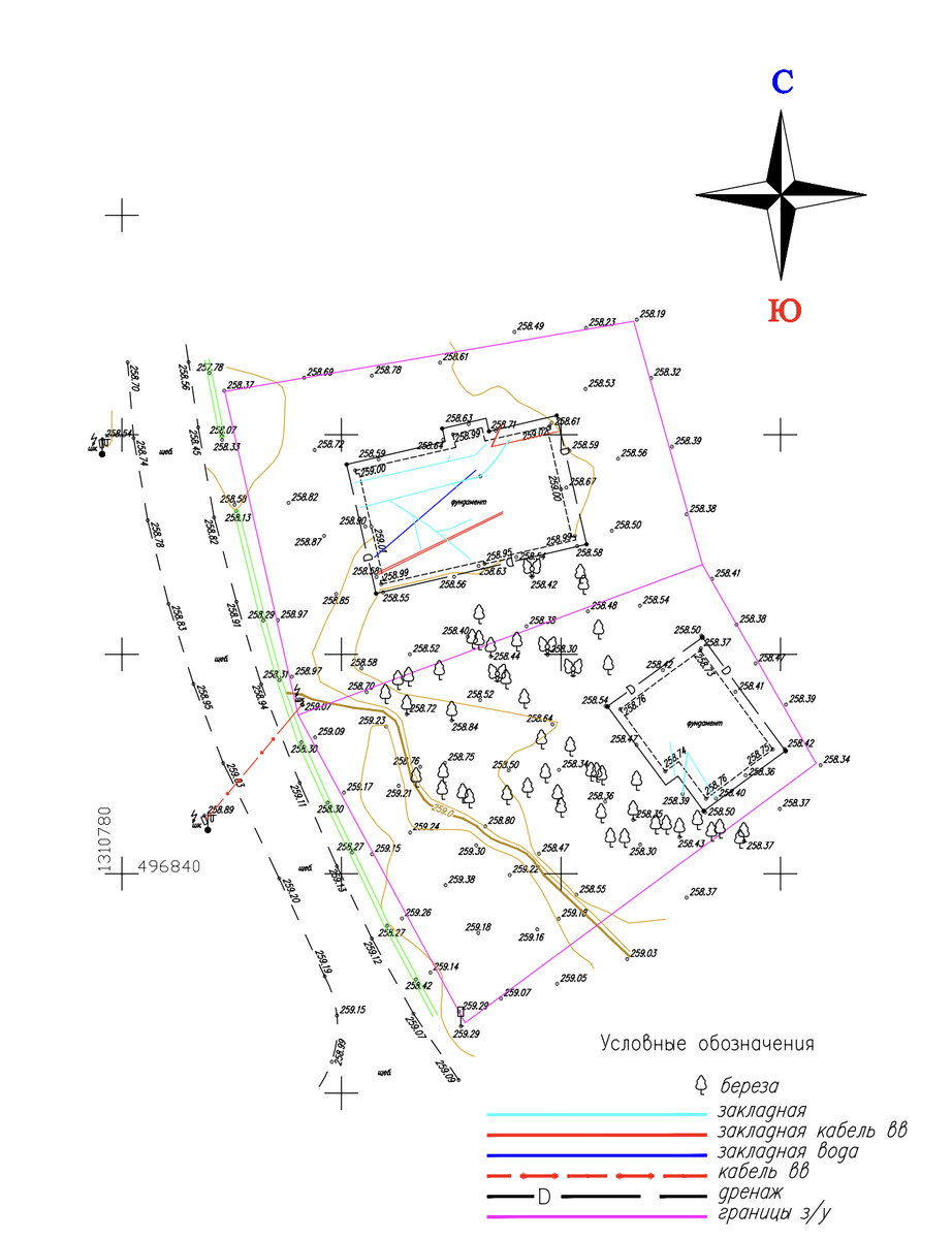 Топография участка