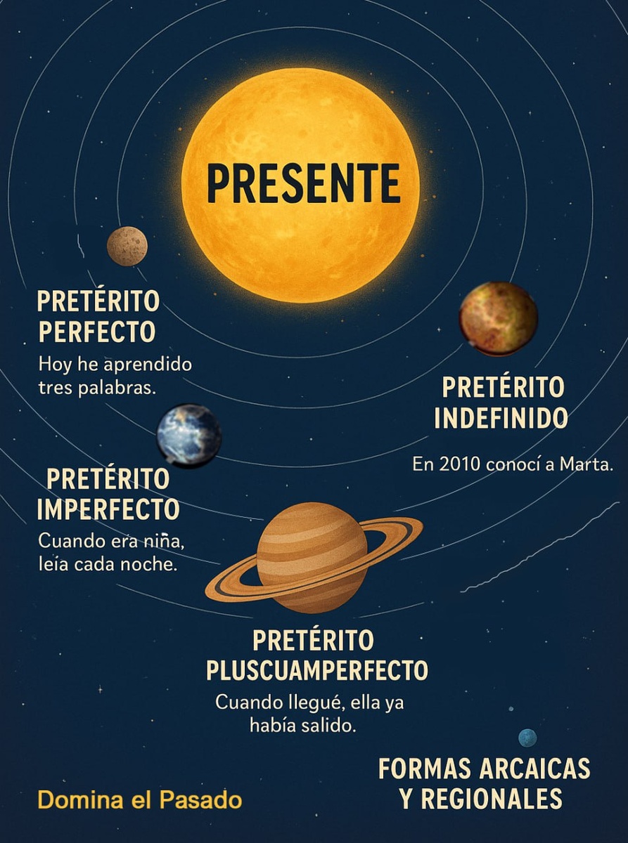 Domina el Pasado - онлайн курс по прошедшим временам испанского языка.