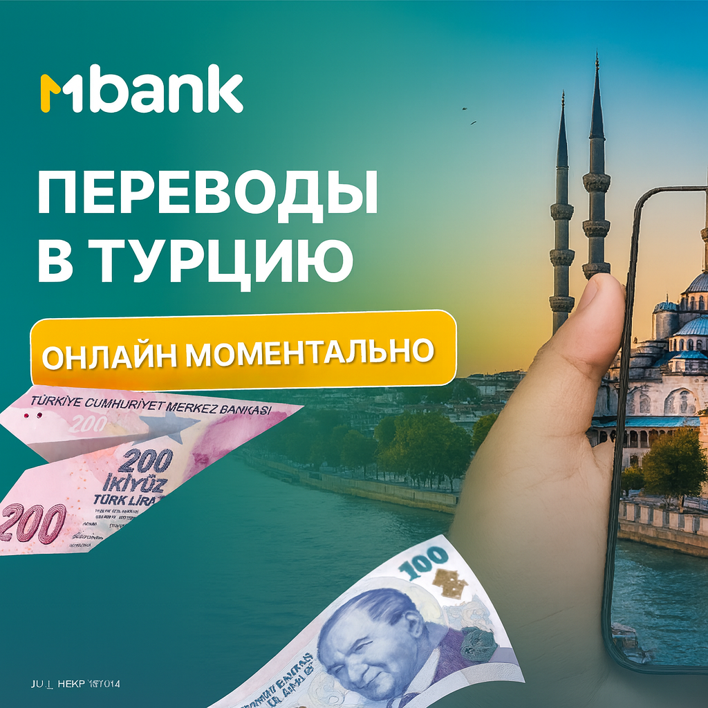 Как перевести деньги в Турцию? МБАНК и UPT — международные переводы онлайн: лимит до 10 000 USD, комиссия 0,7%. Получение — в лирах, рублях, евро, долларах.