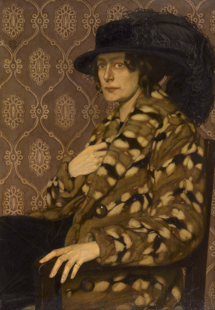 Адель в мехе хомяка, 1914 год, коллекция Джека Долтона, Лос-Альтос-Хиллз, Калифорния