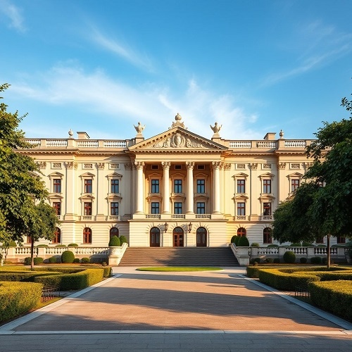 Дворец в стиле классицизм